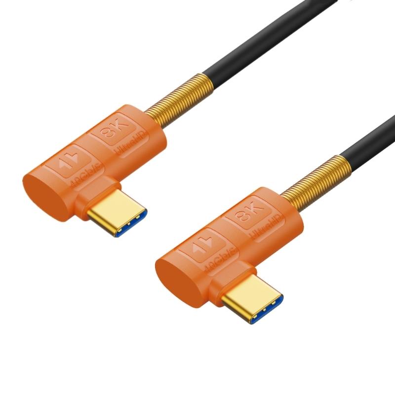 Кабель TypeC USB4 240 Вт, 40 Гбит/с, передача данных, удлинитель USB C, видеовыход 8K60 Гц, эффективный