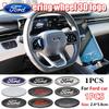Автомобильная наклейка Ford Наклейки на крышку эмблемы рулевого колеса автомобиля Ford Аксессуары для декора салона Для Ford Focus Mk2 Mk3 Fiesta Ranger M