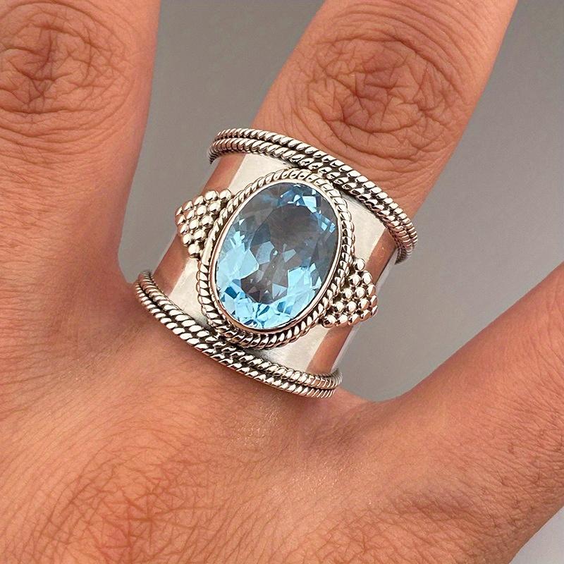 1 шт. Ретро кольцо Преувеличенные модные аксессуары Модный дизайн кольцо