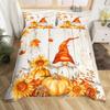 Осенний пододеяльник с тыквой Happy Fall Y'all Пододеяльник для мальчика девочки Осенний комплект постельного белья с кленовыми листьями 3 предмета Декор комнаты в стиле фермерского дома