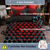3Pcs Duvet Cover Set, 3D Hexagonal Honeycomb Pattern Duvet Cover Set For Boys, Twin/Full/Queen/King Size