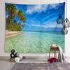 Nature Beach Scenery Wall Art Tapestry Turtle Tapestry Wall Decor Backdrop Cloth Living Room Bedroom Room Home Decor