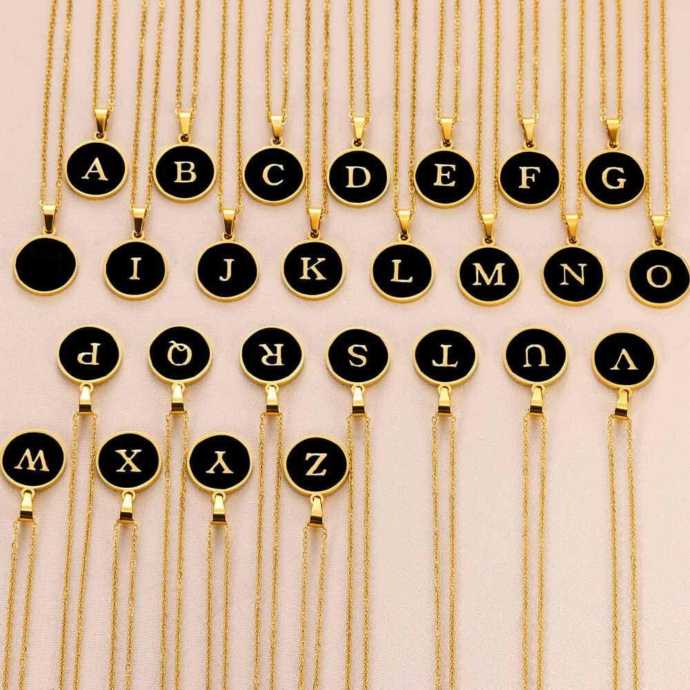 6Pcs Oil-dripping Letter Pendant DIY Jewelry Making Charm Jewelry Accessories