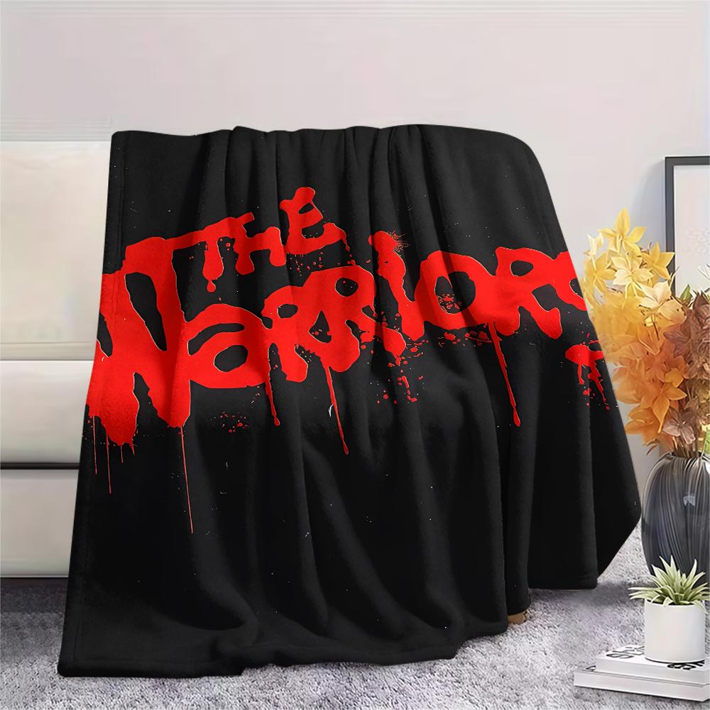 1PC The Warriors Print Flannel Blanket, High quality All Seasons, Home Decor, Warmth and Comfort, Perfect for Christmas Gifts