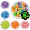 Creative Necklace Bracelet Making Handmade 6mm/8mm/10mm 50pcs Round Candy Color Acrylic DIY Beads Luminous Jewelry Accessory