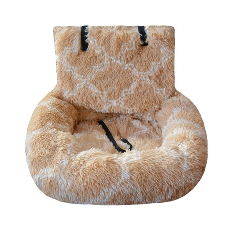 Furry Warm Dog Bed for Car Seat Soft Cushion Pet Bed For Travel Easy To Install Carseat Cushion for Breeds Road Trips