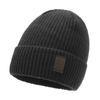 Men's Winter Knitted Hat Velvet Thick Warm Wool Hat Windproof Sleeve Cap for Riding