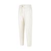 Comfortable Lace-Up Mid-Rise Breathable Knitted Sports Pants Men Bottoms Off-White FZ5851-110