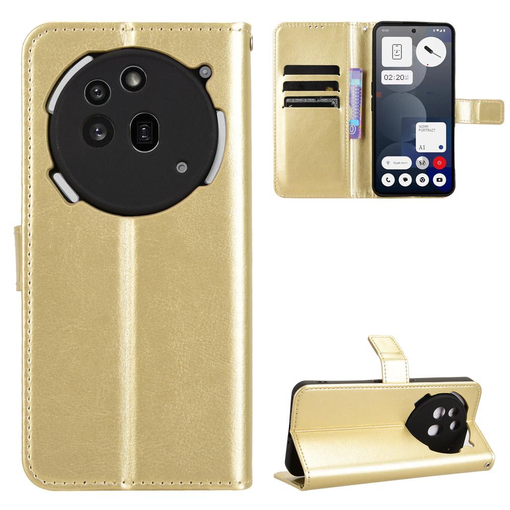 Чехол-книжка для телефона Nothing (3a) Профессиональный кожаный чехол [Flip Vintage Leather] Кошелек ударопрочный прочный ретро чехол для телефона