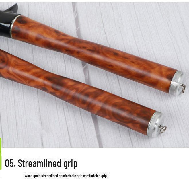 Комплект сверхкоротких телескопических удилищ из углеродного волокна, портативный и универсальный для рыбалки вдали от берега.