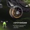 Electric Motorcycle for Kids, 6V Battery-Powered, Training Wheels, Horn, Start Sound, 3-8 Years, Green