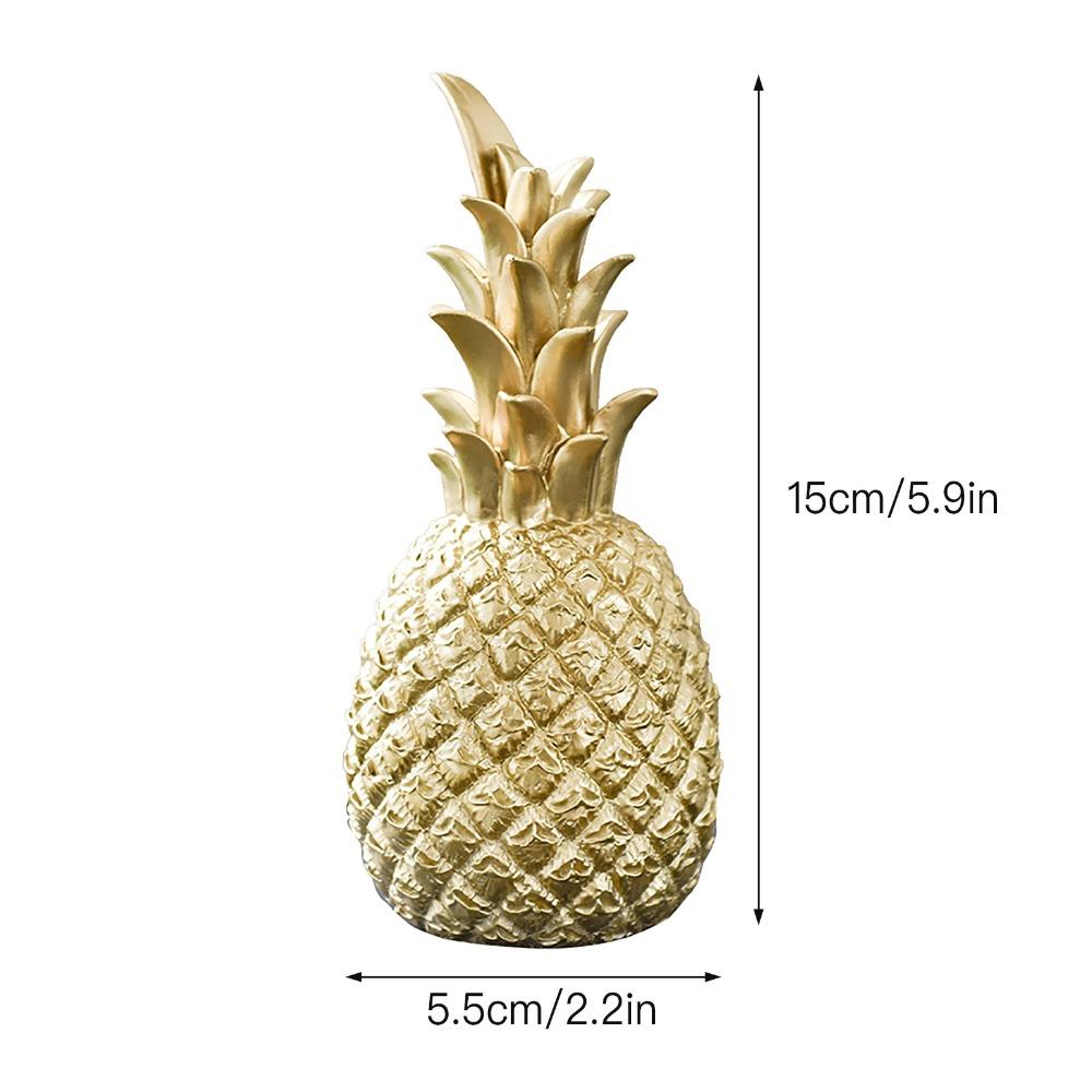 Compact Desktop Size Modern Pineapple Tabletop Decor Study Room Cabinet Decor