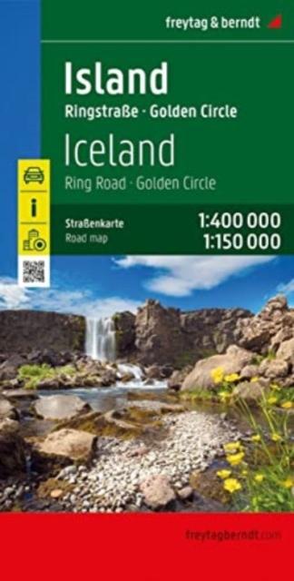 The Iceland (Ring Road Golden Circle) Map : Road Map 1:400,000/1:150,000 Book