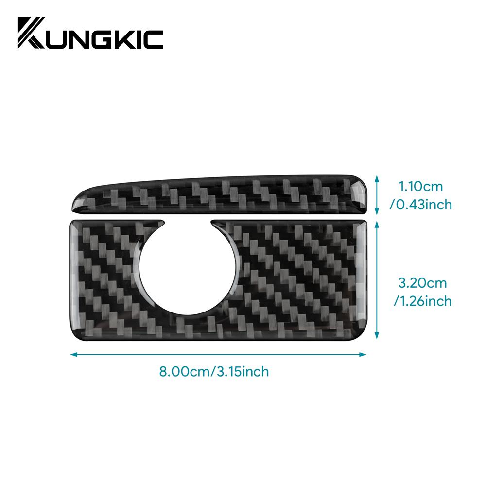 Real Soft Carbon Fiber Sticker for Acura ILX 2013 2014 2015 2016 2017 2018 2019 2020 2025 2025 LHD Car Co-Polit Storage Box Trim