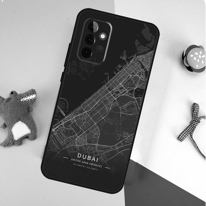Ins Travel Country Sketch City Map For Samsung Galaxy A53 A33 A13 A54 A34 A14 A55 A35 A15 A05 A06 A16 A22 A32 A52 Phone Case