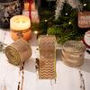 New Gold Christmas Bow Ribbon Atmosphere Layout Elegant Christmas Tree Ribbon DIY Packaging Decoration Ribbon Xmas Gift
