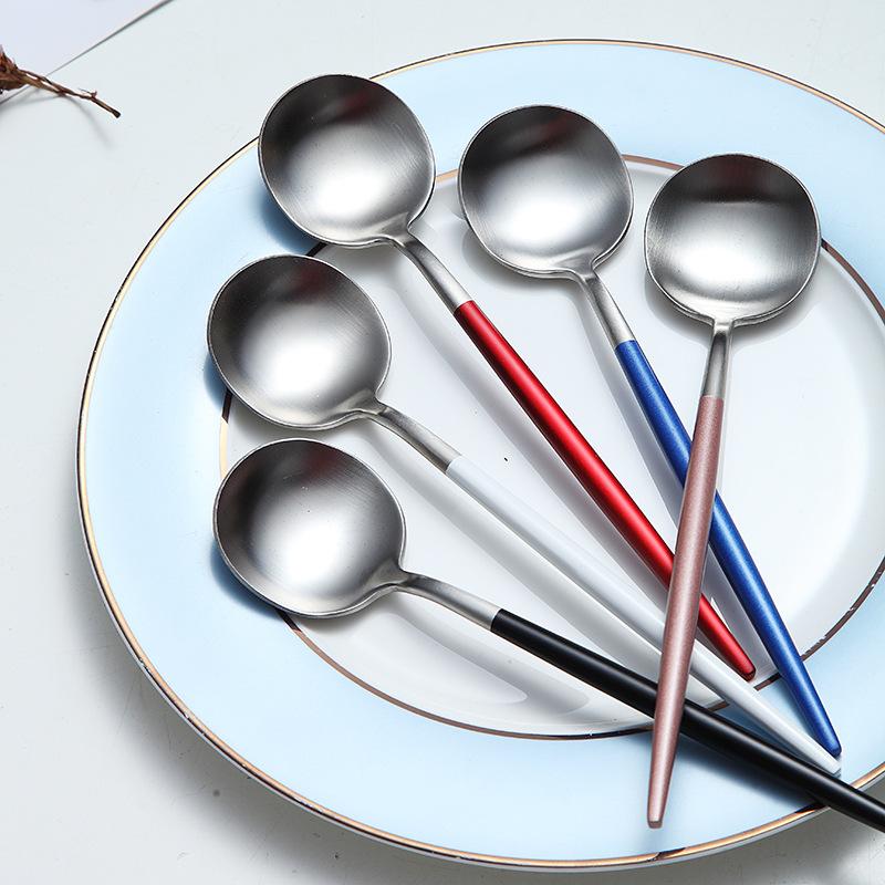 Толстый набор из 24 предметов из нержавеющей стали, деревянная коробка, аэрозольная краска, нож для стейка и вилка, ложка, подарочный набор