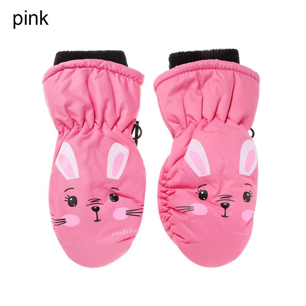 Winter Children Boys Girls Windproof Non-slip Thick Warm Sports Mittens Kids Ski Gloves Waterproof