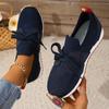 Women's Breathable Flying Woven Sneakers, Casual Lace Up Platform Shoes, Lightweight Low Top Shoes