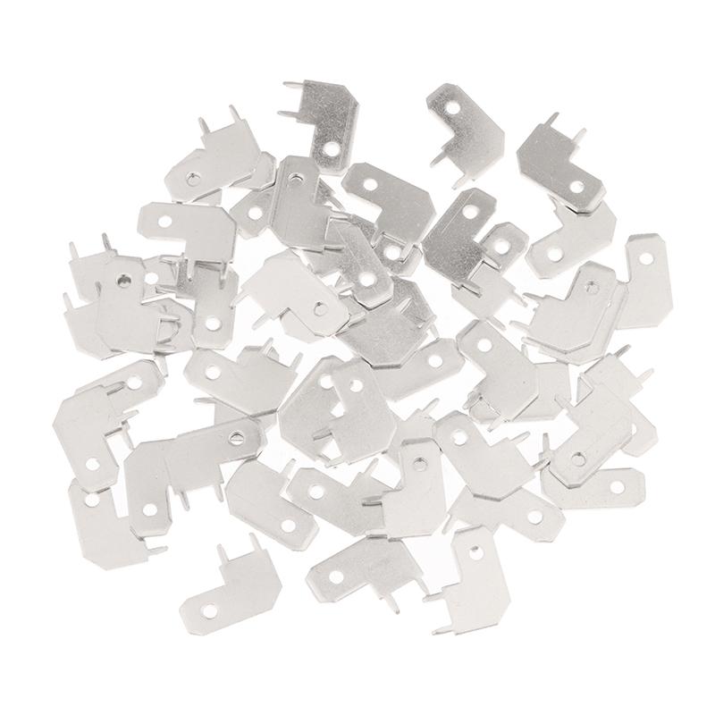 50Pcs 4.8/6.3 Flag-Shaped Inserts Pcb Circuit Board Insert Pcb L-Shaped Corner Solder Thickness 0.8Mm Welding Sheet