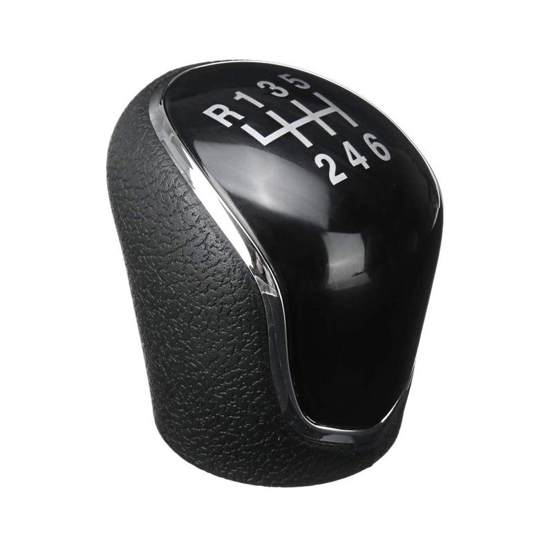 6 Speed Manual Stick Car Gear Shift Knob Auto Lever Shifter Head Handball For Hyundai IX35 2012 - 2016 Black / Chrome