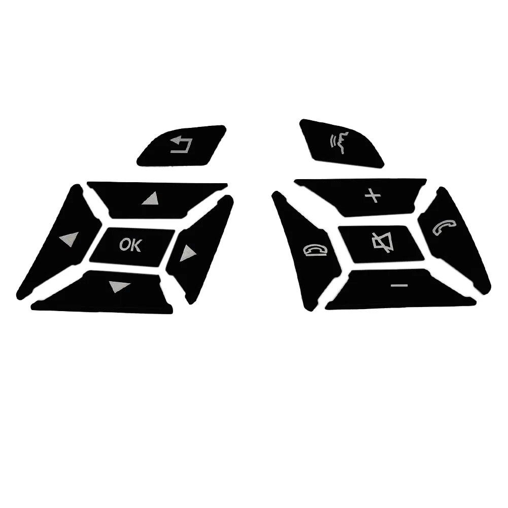 Наклейка на накладку на кнопку рулевого колеса, подходит для Mercedes Benz ABCE ML GL CLA GLA GLK SL SLK Class W176 W246 W212 W204