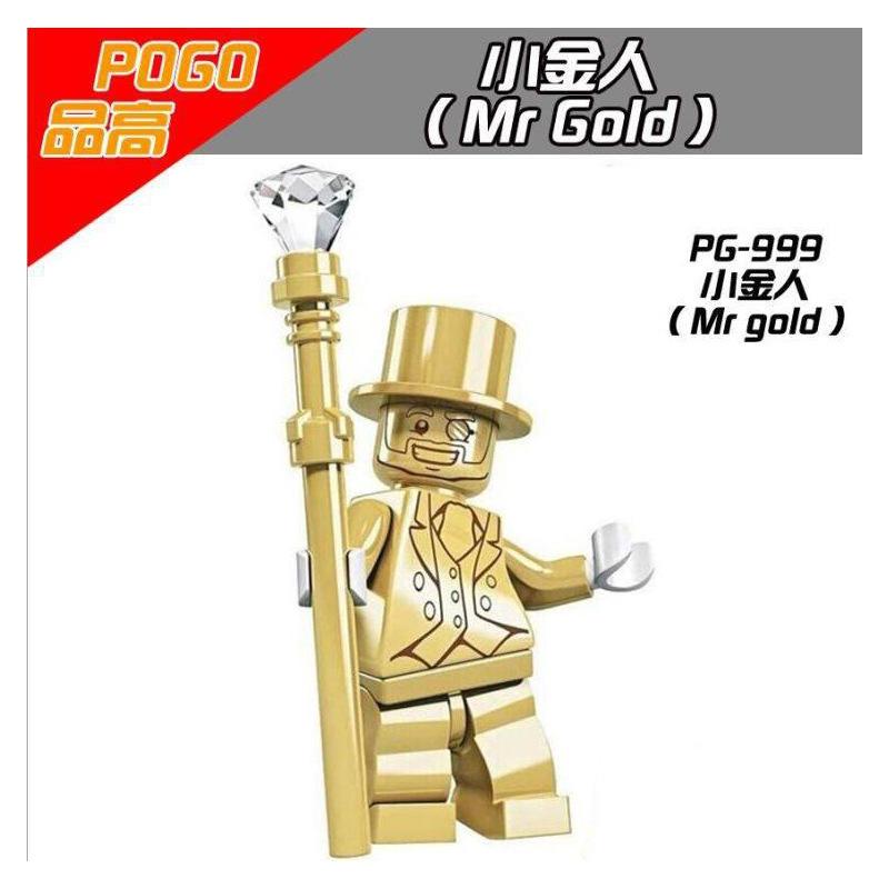 Совместимые с PG999 Mr Gold мультяшные строительные блоки, минифигурки, игрушки для детей, подарки