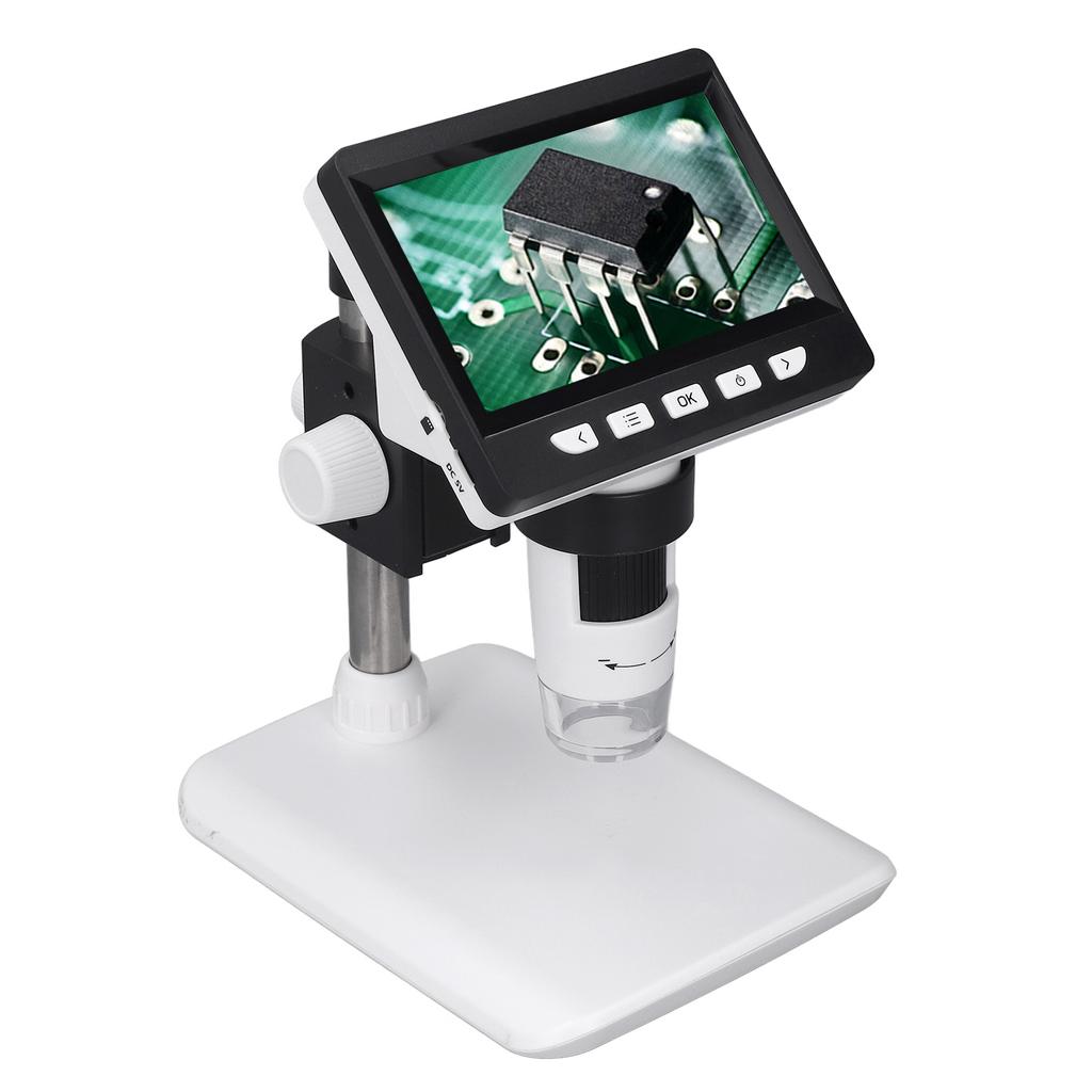 1000X Digital Microscope 4.3 Inch IPS Screen LCD Display Electronic Magnifying Glass for Jewelry Wat