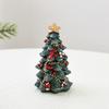 Украшение на рождественскую елку Мини смоляная рождественская елка Настольный центральный элемент для праздничной домашней вечеринки