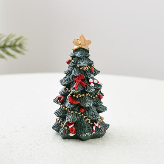 Украшение на рождественскую елку Мини смоляная рождественская елка Настольный центральный элемент для праздничной домашней вечеринки