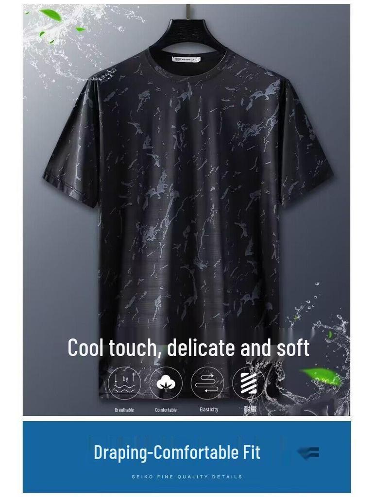 2023 Корейский спортивный костюм в гонконгском стиле для мальчиков: Свободная футболка и простые шорты Five Point