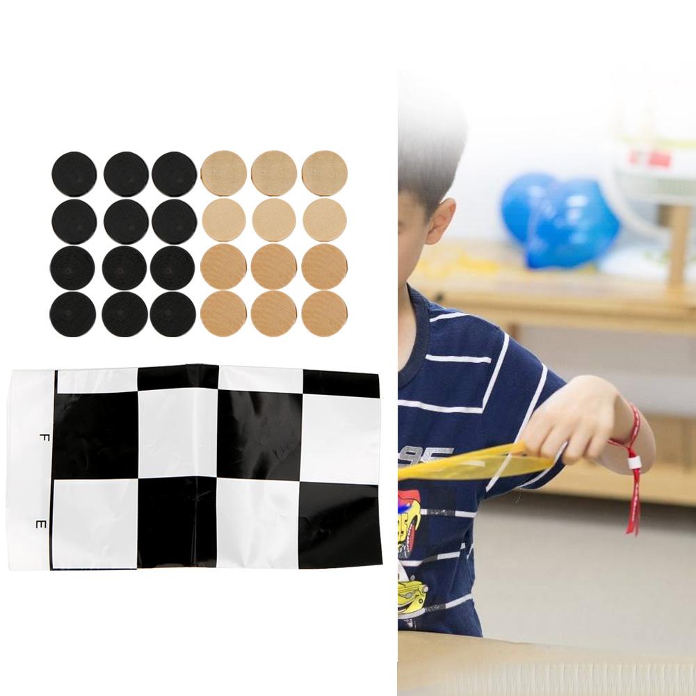 24 шт. Деревянный международный набор для шашек, деревянные шахматные фигуры с шахматной доской, игрушка в подарок