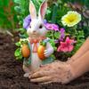 2 шт. пасхальный садовый колышек красочная скульптура кролика украшение двора для весеннего праздника устойчивое к погодным условиям украшение