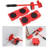 5pcs/set Heavy Furniture Lifter Mover Move Slides Trolley, Can Bear 400 kg/880Lbs