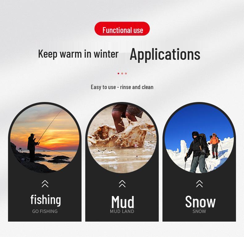 Men's Waterproof Plus Size Ice Fishing and Work Boots for Autumn/Winter