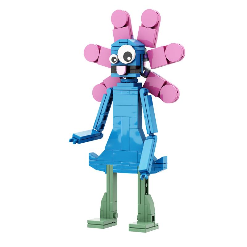 Gobricks Garten Of Banban Bricks Game Green Headed Monster Flamingo MOC Model Building Blocks Children's Educationa Gifts