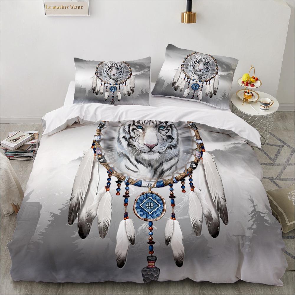 3D Wolf Bedding Set Animal Down Duvet Cover AU180 * 210 Full Size Luxury Quilt Cover Men's Bedding Cover