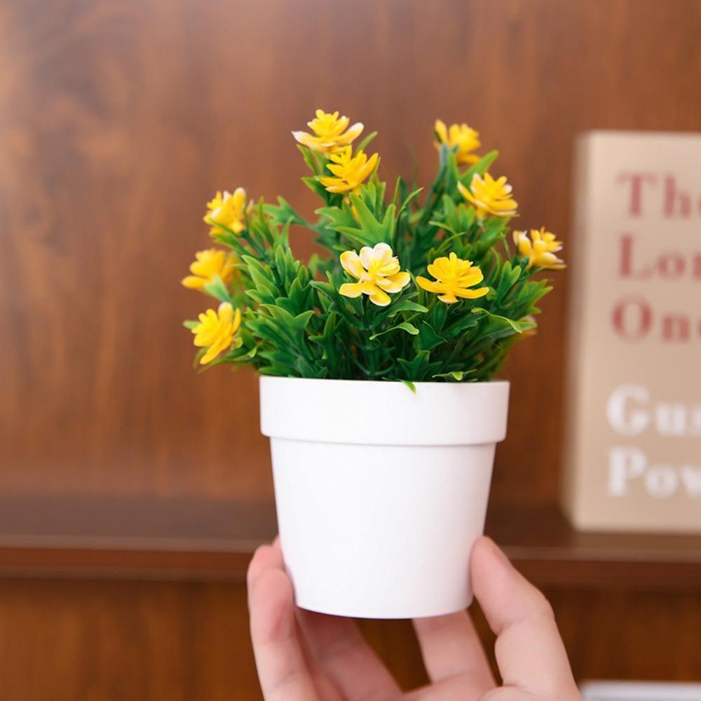 Fake Flower False Plant Pot Plastic Plant Bonsai Plants Mini Artificial Plant Bonsai Garden