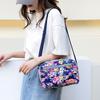 Casual Retro Nylon Shoulder Bag Multi Layered Floral Print Mother Handbag Women's Fashion Vintage Flower Crossbody Bags