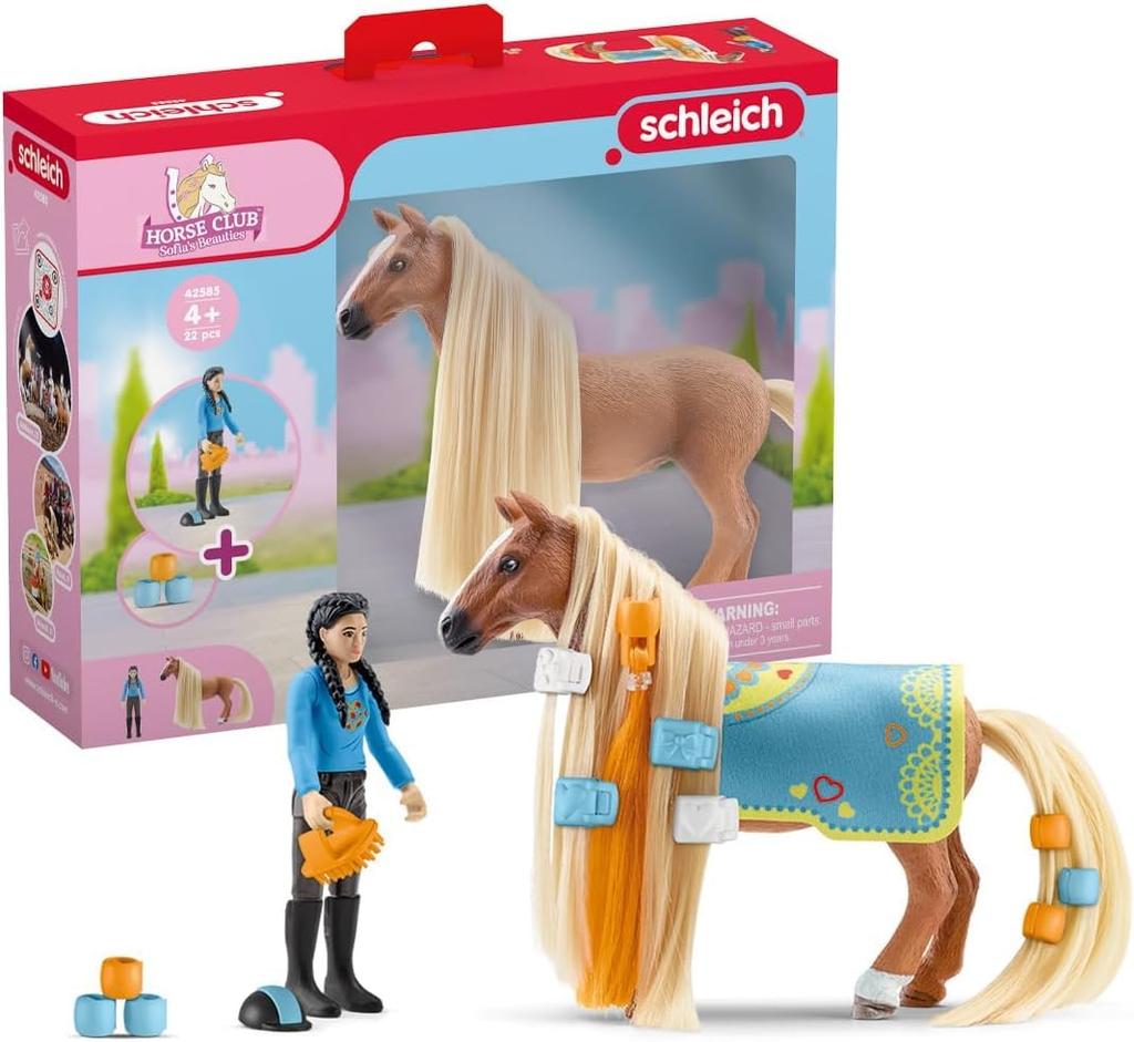 Schleich Horse Club Starter Set Kim and Caramelo 42585