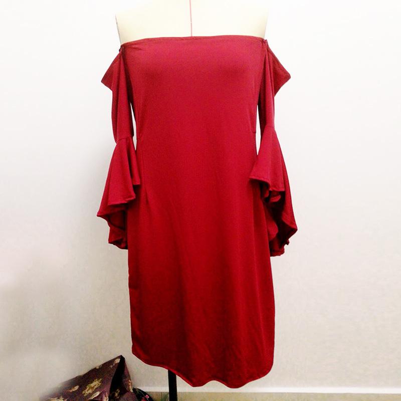 Женское платье, сексуальный темперамент, элегантное платье с рюшами и одним вырезом