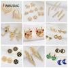 Luxury Design New Colorful Butterfly Pendants And Butterfly Earrings Shiny Zircon Jewelry Accessories For Women
