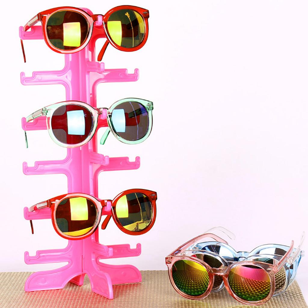 6 Pairs Sun Glasses Display Stand Rack Storage Holder Frame Display Stand Eyeglass Collections for Home or Store