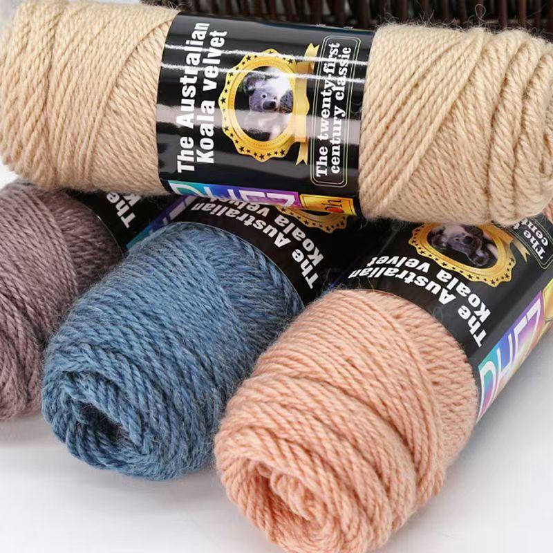 100G Wool Blended Koala Fleece Hand-knitted Medium Thick Yarn Rod Needle Thread Jacket Scarf DIY Knitting&Crocheting