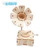 Wooden DIY Phonograph Music Box Material Handmade Homemade Ornaments Retro Music Box Creative Small Production Model