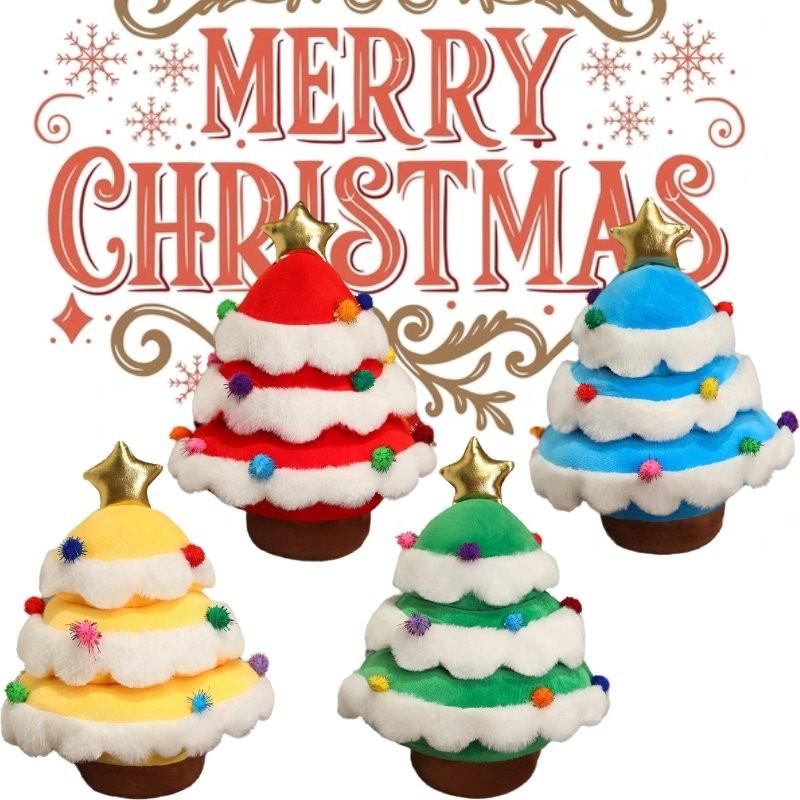 Очаровательная плюшевая кукла-подушка в виде рождественской елки для праздничного декора гостиной, подарок