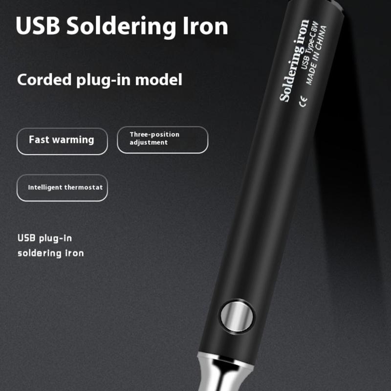 Мини сварочный аппарат Паяльник для проволоки Для ремонта электроники Регулируемая температура Наконечник Легкий Алюминиевый