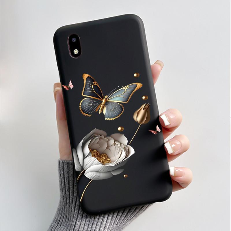 Case For ZTE Blade A3 2020 Phone Case Protective Soft Silicone Black Tpu Aesthetic Luxury Fashion Butterfly Flowers Back Cover
