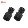 2/20PCS 1/2" BSP Threaded Tap Adapter, Quick Connectors for Garden Hose, Irrigation Pipe Fittings for Home Gardening