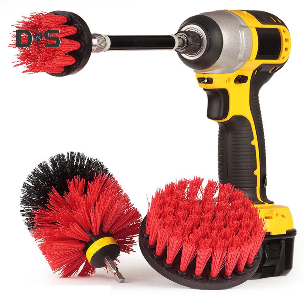 DYS Tool SHOP 3 шт., дрель для затирки плитки, щетка для чистки, скруббер, набор насадок для очистки ванны